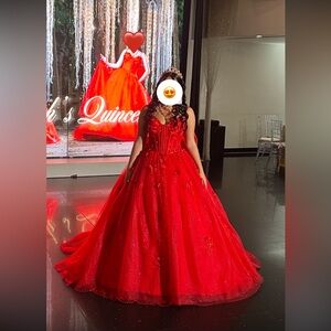 Stunning Red Quinceañera Dress